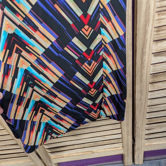 Peck And Peck Colorful Geometric Pattern Pants Size Med - Picture 3 of 7